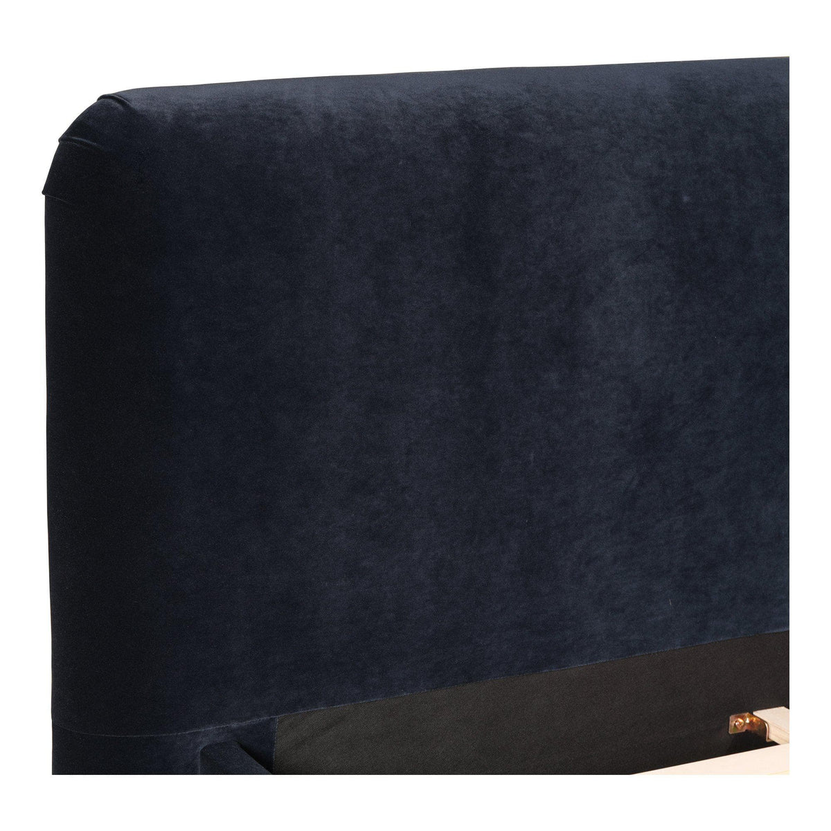 Samara Navy Blue Velvet Upholstered Bed