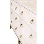 Strand White Shagreen 6-Drawer Dresser