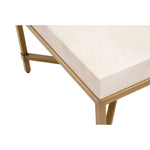 Stacey White Shagreen Coffee Table