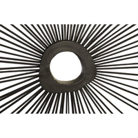 Black Round Spoke Mirror