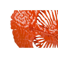 Coral Metal Flower Wall Art, Small