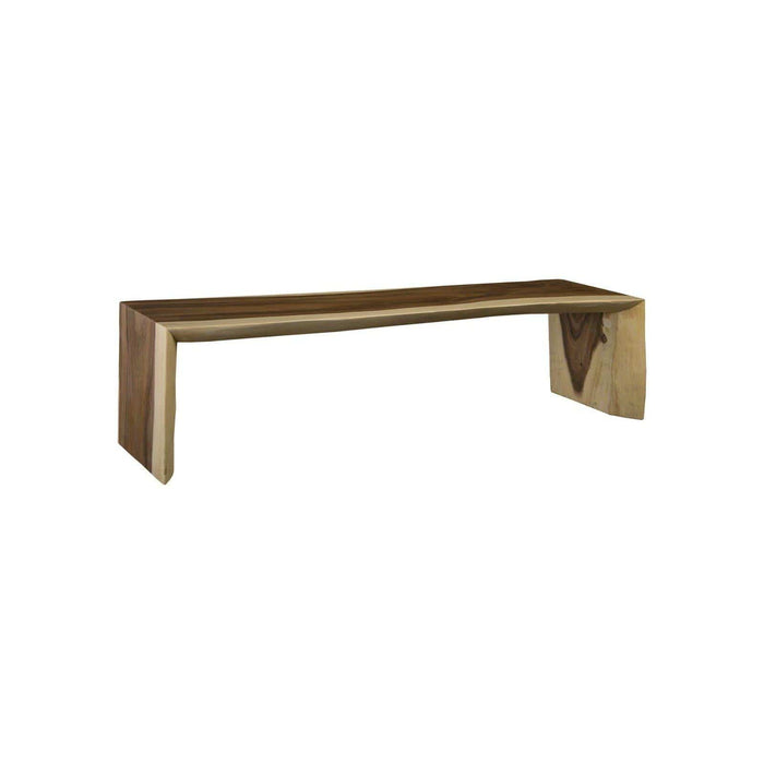 Chamcha Wood Waterfall Table & Bench