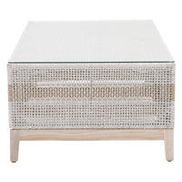 Tootsie Taupe & White Outdoor Coffee Table