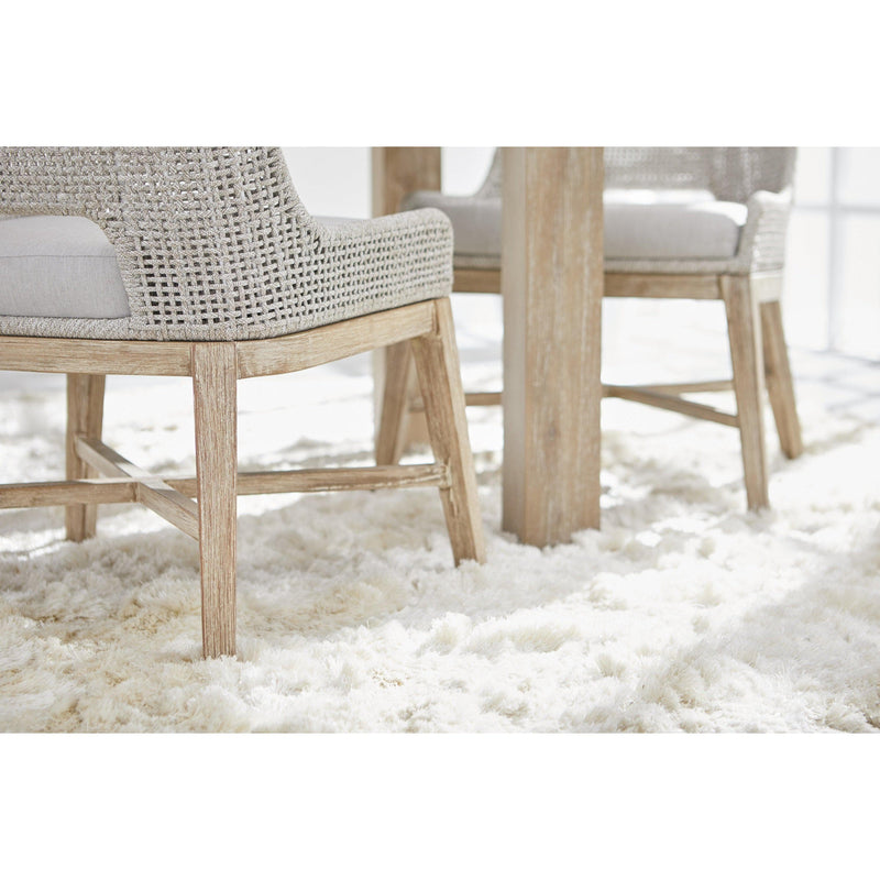 Tootsie Taupe & White Rope Dining Chair, Set of 2