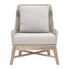 Tootsie Taupe & White Rope Outdoor Club Chair