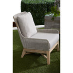 Tapestry Taupe & White Rope Outdoor Club Chair