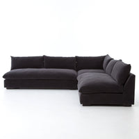 Gavin Dark Charcoal Gray Sectional