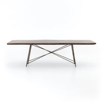 Ramsey Wood & Bronze Rectangle Dining Table