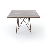 Ramsey Wood & Bronze Rectangle Dining Table