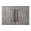 Mako Grey Shagreen & Brass Sideboard