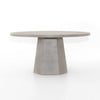 Broderick Round Grey Concrete Dining Table