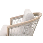 Web Taupe & White Outdoor Club Chair