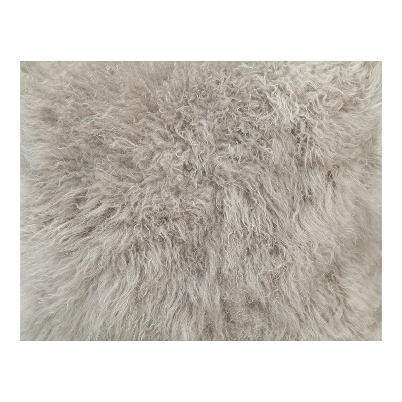 Cashmere Fur Pillow Light Grey