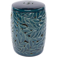 Achilles Teal Ceramic Stool