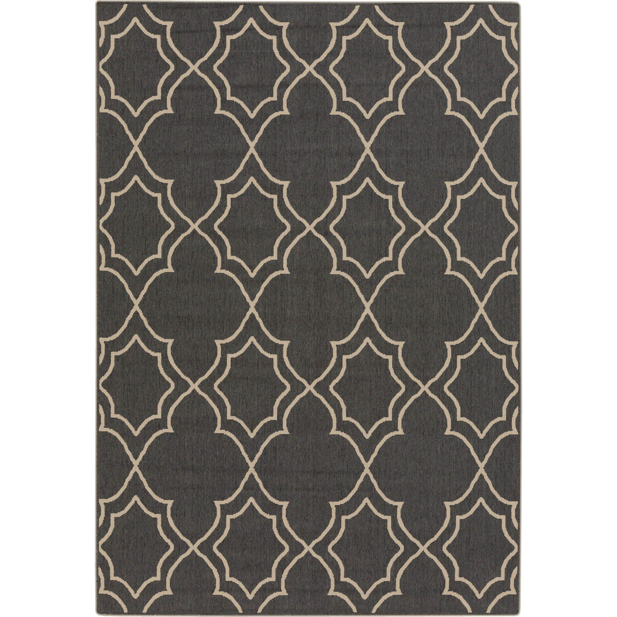 Alfresco Black & Cream Outdoor Rug