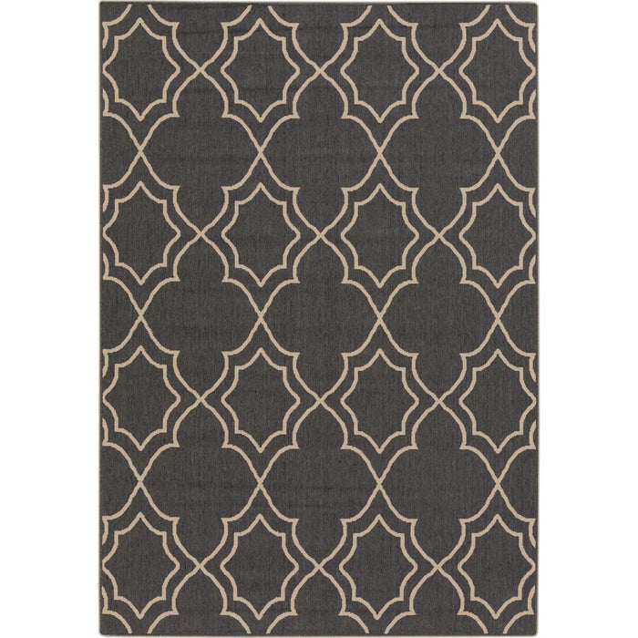 Alfresco Black & Cream Outdoor Rug