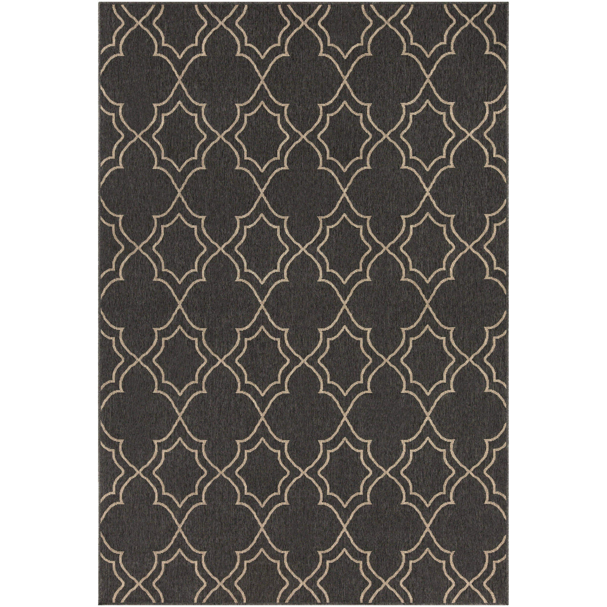 Alfresco Black & Cream Outdoor Rug