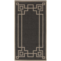 Alfresco Black & Beige Outdoor Rug