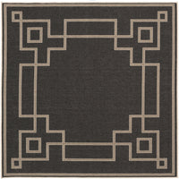 Alfresco Black & Beige Outdoor Rug