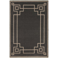 Alfresco Black & Beige Outdoor Rug