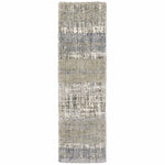 Aspen Grey & Ivory Contemporary Striped Rug