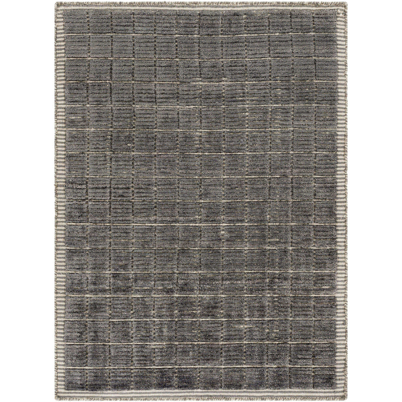 Carre Charcoal Hand Loomed Rug