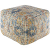 Coventry Yellow & Blue Floor Pouf