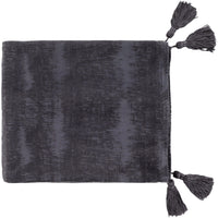 Copacetic Dark Blue Chenille-Cotton Throw