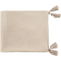 Copacetic Beige Chenille-Cotton Throw