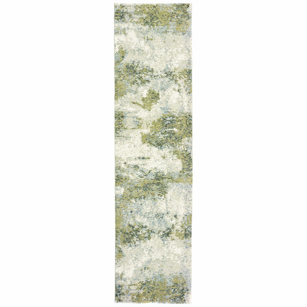 Evolution Blue & Green Contemporary Rug