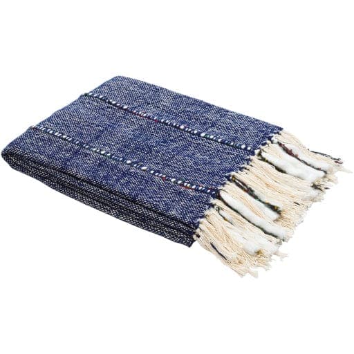 Galway Navy Cotton Throw