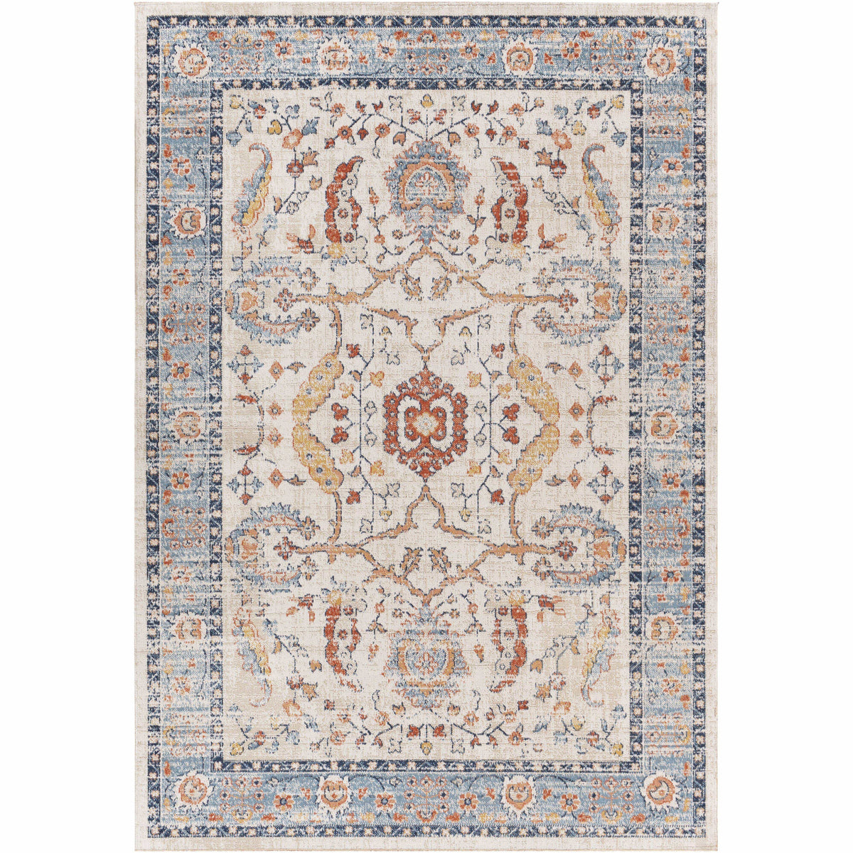 Huntington Beach Denim & Light Beige Rug