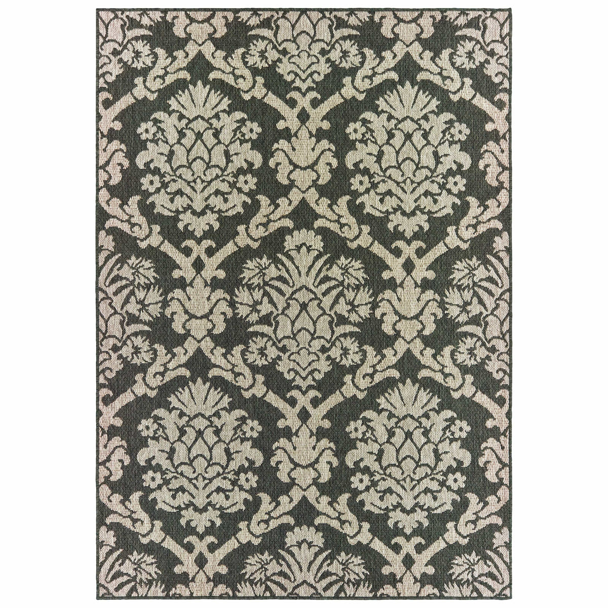 Latitude Grey & Charcoal Outdoor Rug