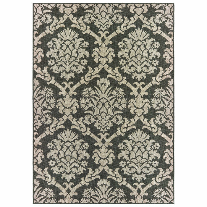 Latitude Grey & Charcoal Outdoor Rug