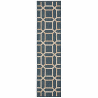 Latitude Blue & Grey Outdoor Rug