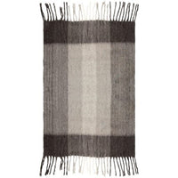 Lanose Light Gray & Charcoal Throw