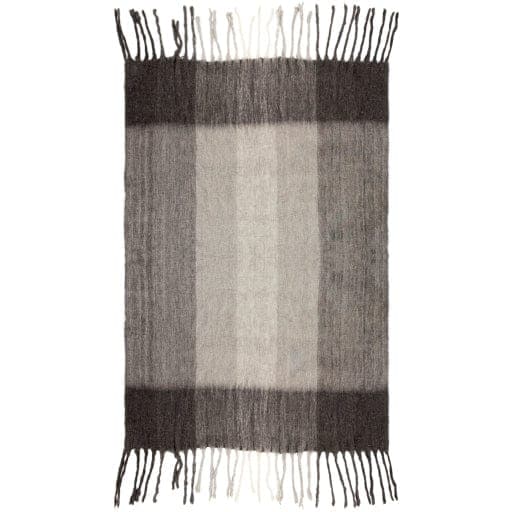 Lanose Light Gray & Charcoal Throw