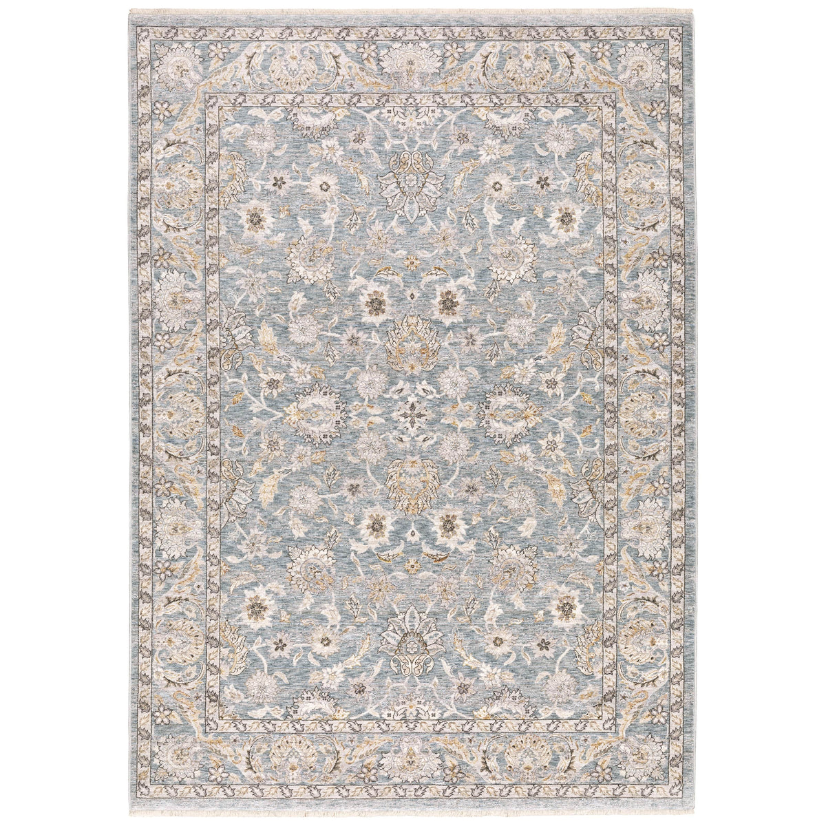 Maharaja Blue & Ivory Traditional Rug