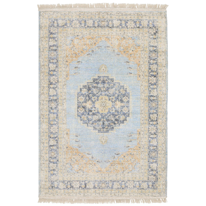 Malabar Blue & Beige Traditional Rug