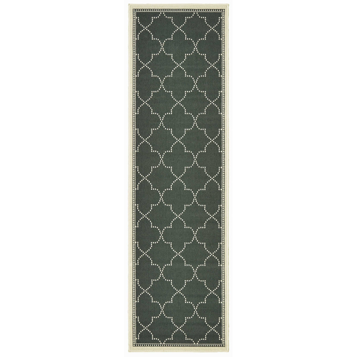 Marina Grey & Ivory Outdoor Rug