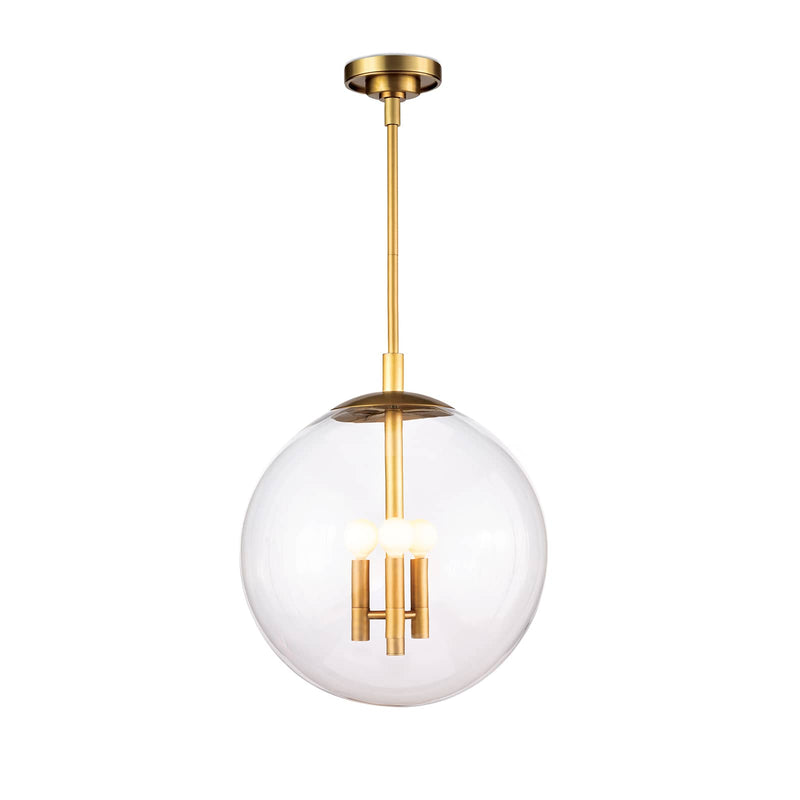 Cafe Pendant Small Natural Brass