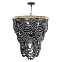 Southern Living Lorelei Wood Bead Chandelier