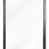 Rectangle Blackened Steel Mirror