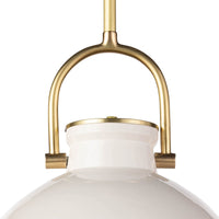 Eloise Ceramic Pendant White