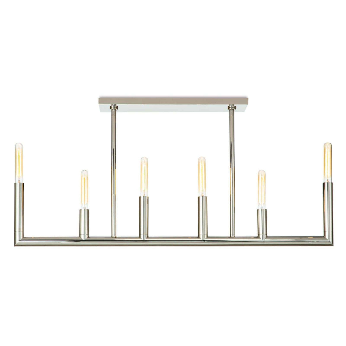 Wolfe Linear Chandelier Polished Nickel