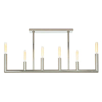 Wolfe Linear Chandelier Polished Nickel