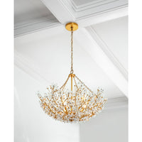 Cheshire Basin Chandelier Gold Leaf