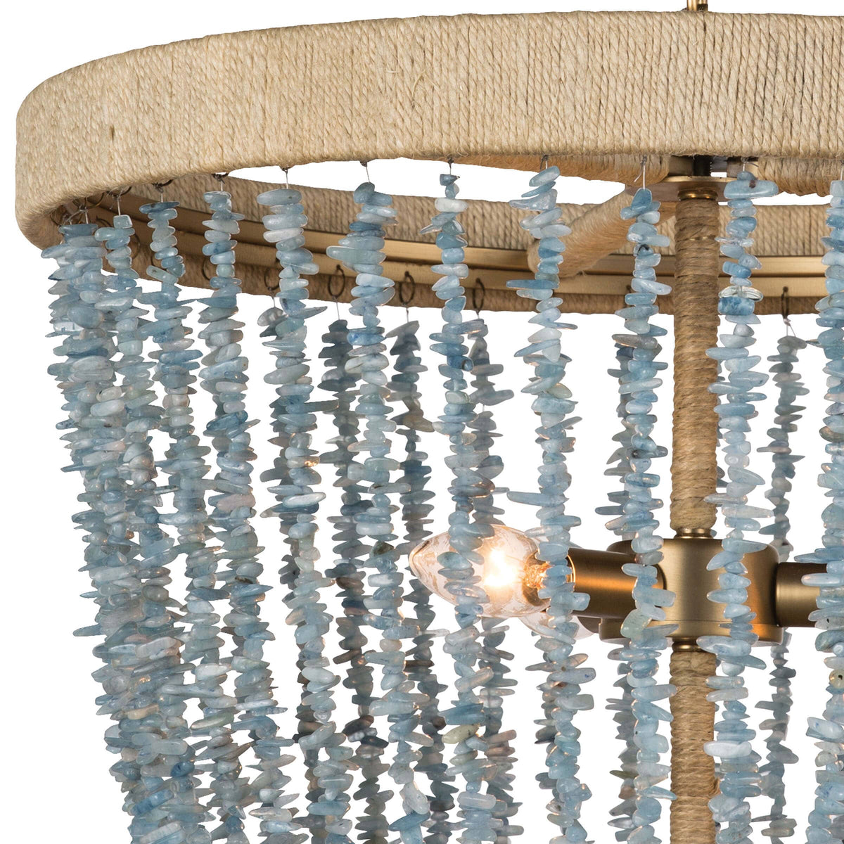 Milos Aqua Beaded Chandelier