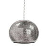Pierced Metal Sphere Pendant Polished Nickel