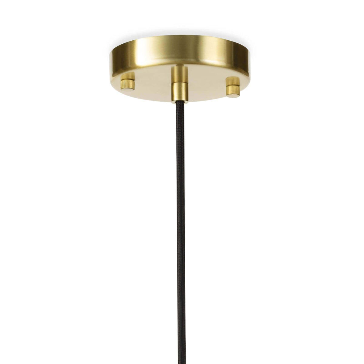 Hilton Pendant Blackened Brass and Natural Brass